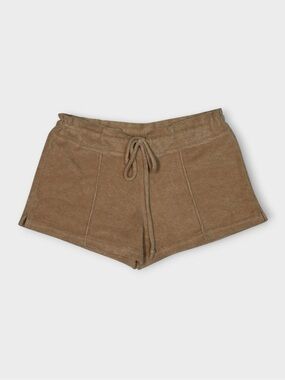 Bad Kitty | Tan Terry Cloth Shorts